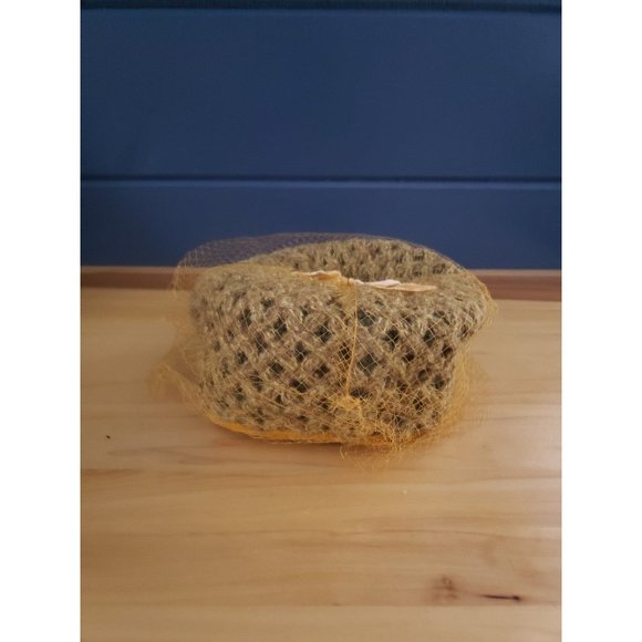 50s/60s Green and Yellow Pillbox‎ Hat with Lace Veil - Picture 4 of 6